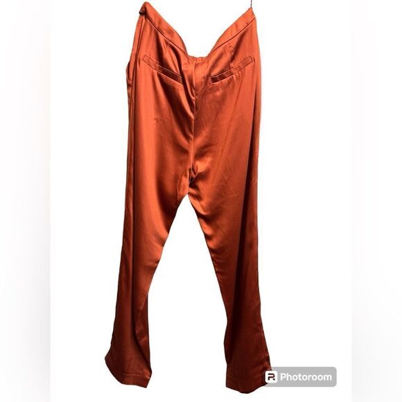 Ted Baker NWT Camilat Tapered Leg Trouser Pants in Rust Size 8 - Picture 5 of 10